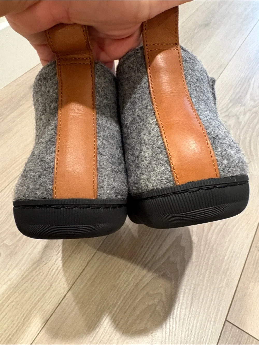 Huckberry Gray Wool-Blend Chukka Boots with Black Sole